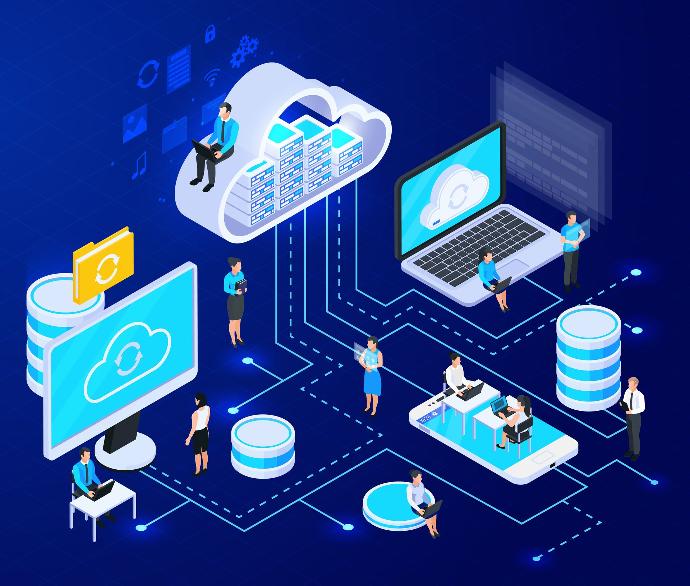 30495 Ilustrasi cloud computing dalam ekosistem digital